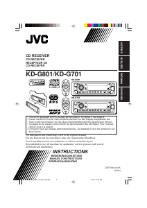 Handleiding JVC KD-G701 Autoradio