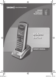 Handleiding Uniden DCX 200 Draadloze telefoon