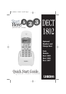 Handleiding Uniden DECT 1802 Draadloze telefoon