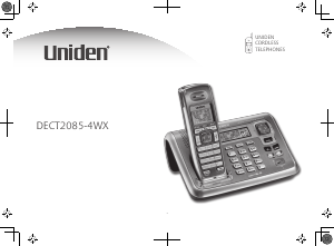 Handleiding Uniden DECT 2085-4WX Draadloze telefoon
