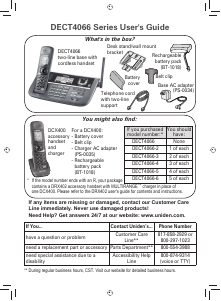 Handleiding Uniden DECT 4066 Draadloze telefoon