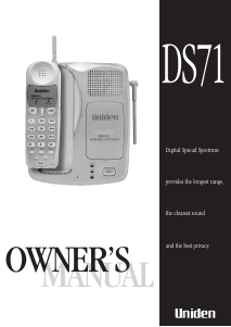 Handleiding Uniden DS 71 Draadloze telefoon