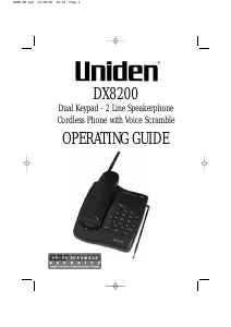 Handleiding Uniden DX 8200 Draadloze telefoon