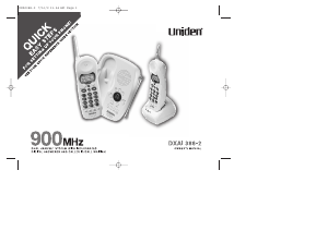 Handleiding Uniden DXAI 388-2 Draadloze telefoon