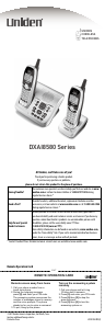 Handleiding Uniden DXAI 8580 Draadloze telefoon