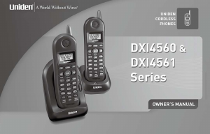 Handleiding Uniden DXI 4560 Draadloze telefoon