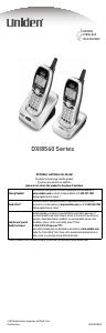 Handleiding Uniden DXI 8560 Draadloze telefoon