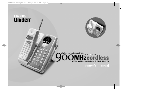 Handleiding Uniden EXAI 3985 Draadloze telefoon