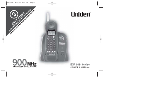 Handleiding Uniden EXI 386 Draadloze telefoon