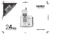 Handleiding Uniden EXI 3246 Draadloze telefoon