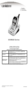Handleiding Uniden EXI 8560 Draadloze telefoon