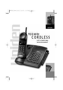 Handleiding Uniden EXP 2905 Draadloze telefoon