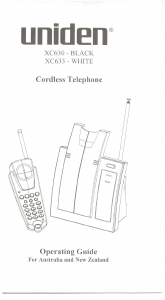 Handleiding Uniden XC 630 Draadloze telefoon