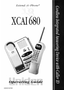 Handleiding Uniden XCAI 680 Draadloze telefoon