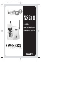 Handleiding Uniden XS210 Draadloze telefoon