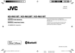 Handleiding JVC KD-R851BT Autoradio