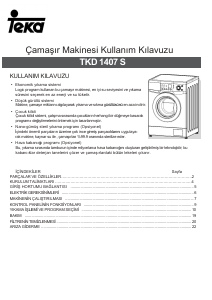 Kullanım kılavuzu Teka TKD 1407 S Çamaşır makinesi