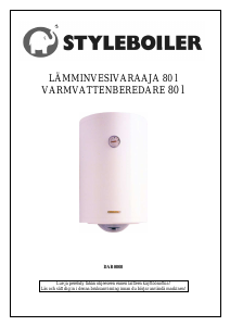 Bruksanvisning Styleboiler DAR0808 Varmvattenberedare