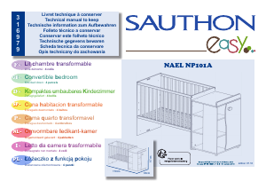 Instrukcja Sauthon 316979 Nael NP101A Łóżko dziecięce