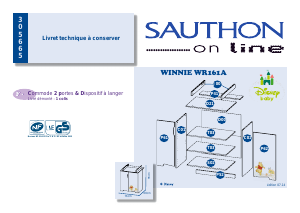 Посібник Sauthon 305665 Winnie WR161A Пеленальний стіл