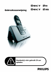 Handleiding Philips DECT 211 Draadloze telefoon