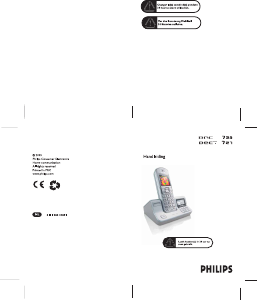 Handleiding Philips DECT 723 Draadloze telefoon