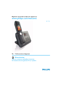 Handleiding Philips SE745 Draadloze telefoon