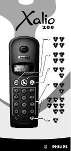 Manuale Philips Xalio 200 Telefono senza fili