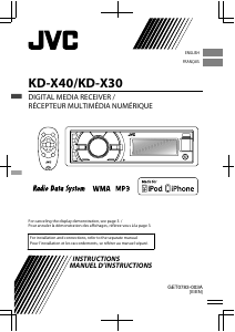 Handleiding JVC KD-X40 Autoradio