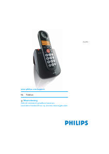 Handleiding Philips XL340 Draadloze telefoon