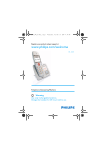 Handleiding Philips XL665 Draadloze telefoon