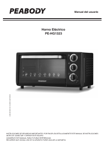 Manual de uso Peabody PE-HG1323 Horno