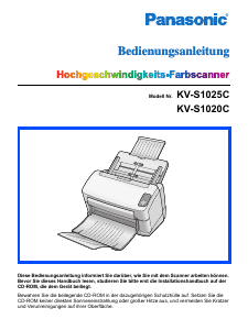 Bedienungsanleitung Panasonic KV-S1020C Scanner