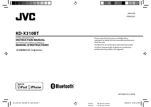 Handleiding JVC KD-X310BT Autoradio