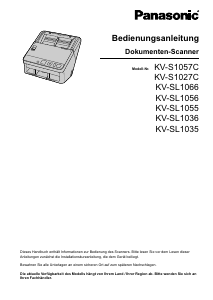 Bedienungsanleitung Panasonic KV-S1057C Scanner