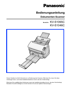 Bedienungsanleitung Panasonic KV-S1065C Scanner