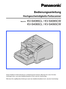 Bedienungsanleitung Panasonic KV-S4065CL Scanner