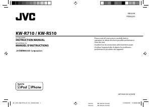 Manual JVC KW-R710 Car Radio