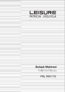 Kullanım kılavuzu Leisure PBL 9991 FS Bulaşık makinesi