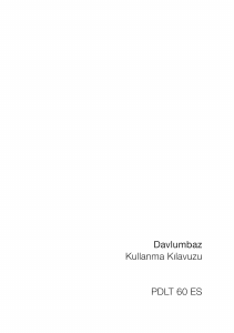 Kullanım kılavuzu Leisure PDLT 60 ES Davlumbaz