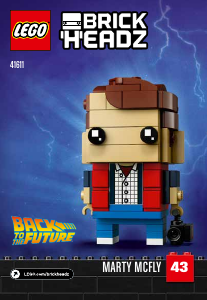 Manual Lego set 41611 Brickheadz Marty McFly & Doc Brown