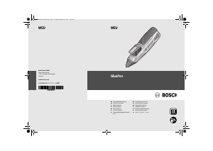 Manual de uso Bosch GluePen Pistola para pegar