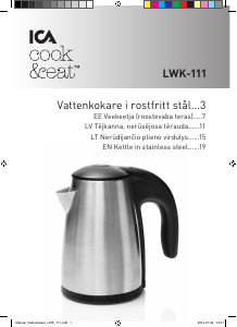 Bruksanvisning ICA LWK-11 Vattenkokare