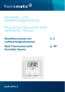 Bruksanvisning Homematic HmIP-WTH-2 Thermostat