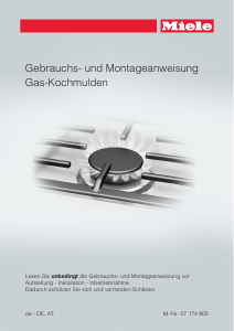 Bedienungsanleitung Miele KM 2034 Kochfeld