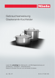 Bedienungsanleitung Miele KM 5613 Kochfeld