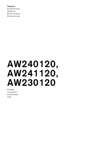 Brugsanvisning Gaggenau AW230120 Emhætte