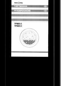 Bruksanvisning ElektroHelios TF802-2 Tvättmaskin
