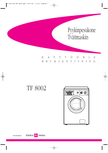 Bruksanvisning ElektroHelios TF8002 Tvättmaskin