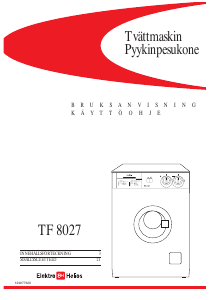 Bruksanvisning ElektroHelios TF8027 Tvättmaskin